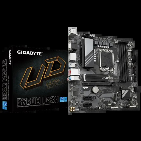 GIGABYTE B760M DS3H 13th and 12th Gen mATX Motherboard