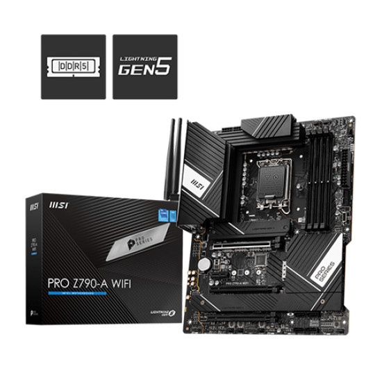 MSI PRO Z790-A WIFI DDR5 Intel 12th and 13th Gen ATX Motherboard