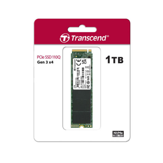 Transcend 512GB 112S M.2 2280 PCIe NVMe Gen3x4 3D TLC DRAM-Less Internal SSD