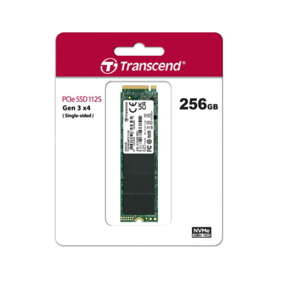 Transcend 256GB 112S M.2 2280 PCIe Gen3x4 NVMe DRAM-Less Internal SSD