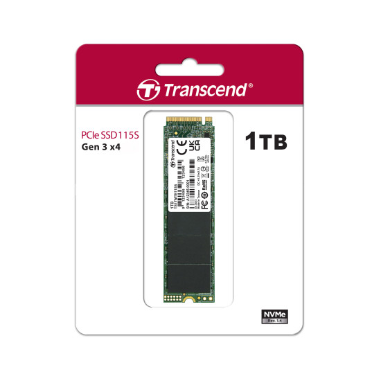 Transcend 1TB 115S NVMe M.2 2280 PCIe Gen3x4 Internal SSD