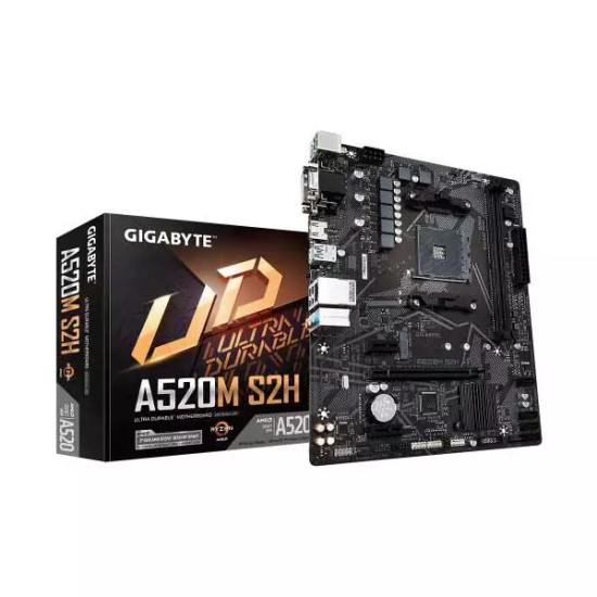 Gigabyte A520M S2H Ultra Durable AMD AM4 ATX Motherboard