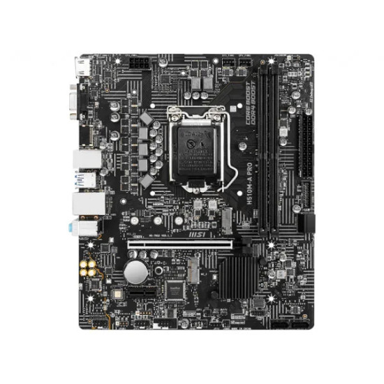MSI H510M-A PRO Intel 10th Gen and 11th Gen Micro-ATX Motherboard