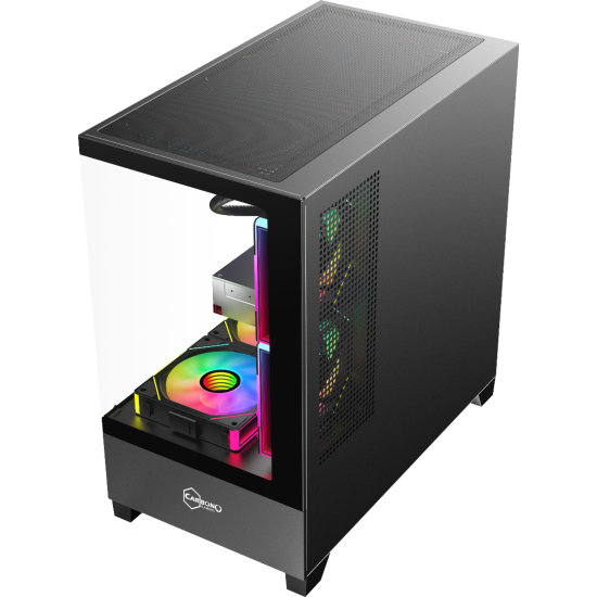 CARBONO GAMING CG-360 THUNDER BOLT BLACK ULTRA GAMING MID TOWER CASING